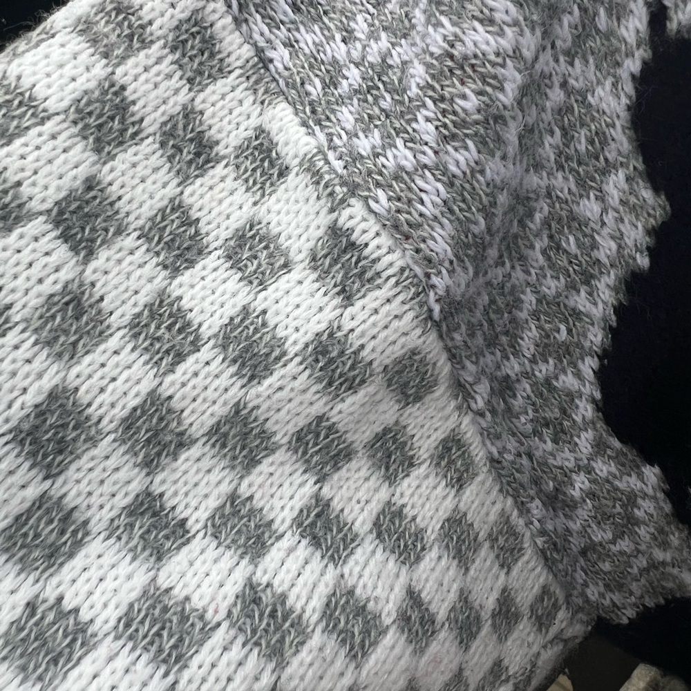 Vintage Basic Editions Cat Patchwork Sweater Scal… - image 3